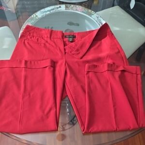 Ashley Stewart Vibrant Red Wide Leg Pants